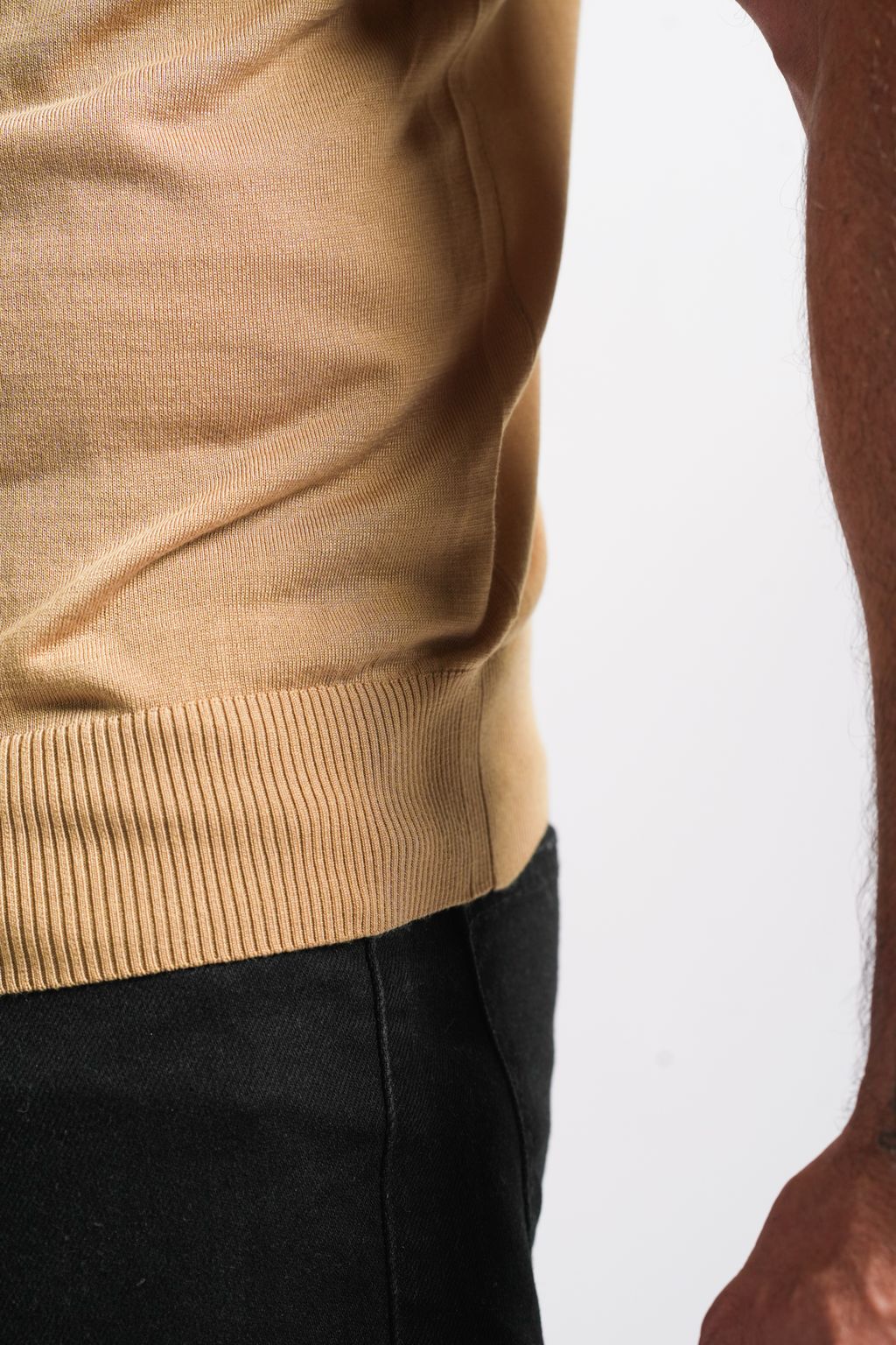 T-shirt Maille Confort Beige